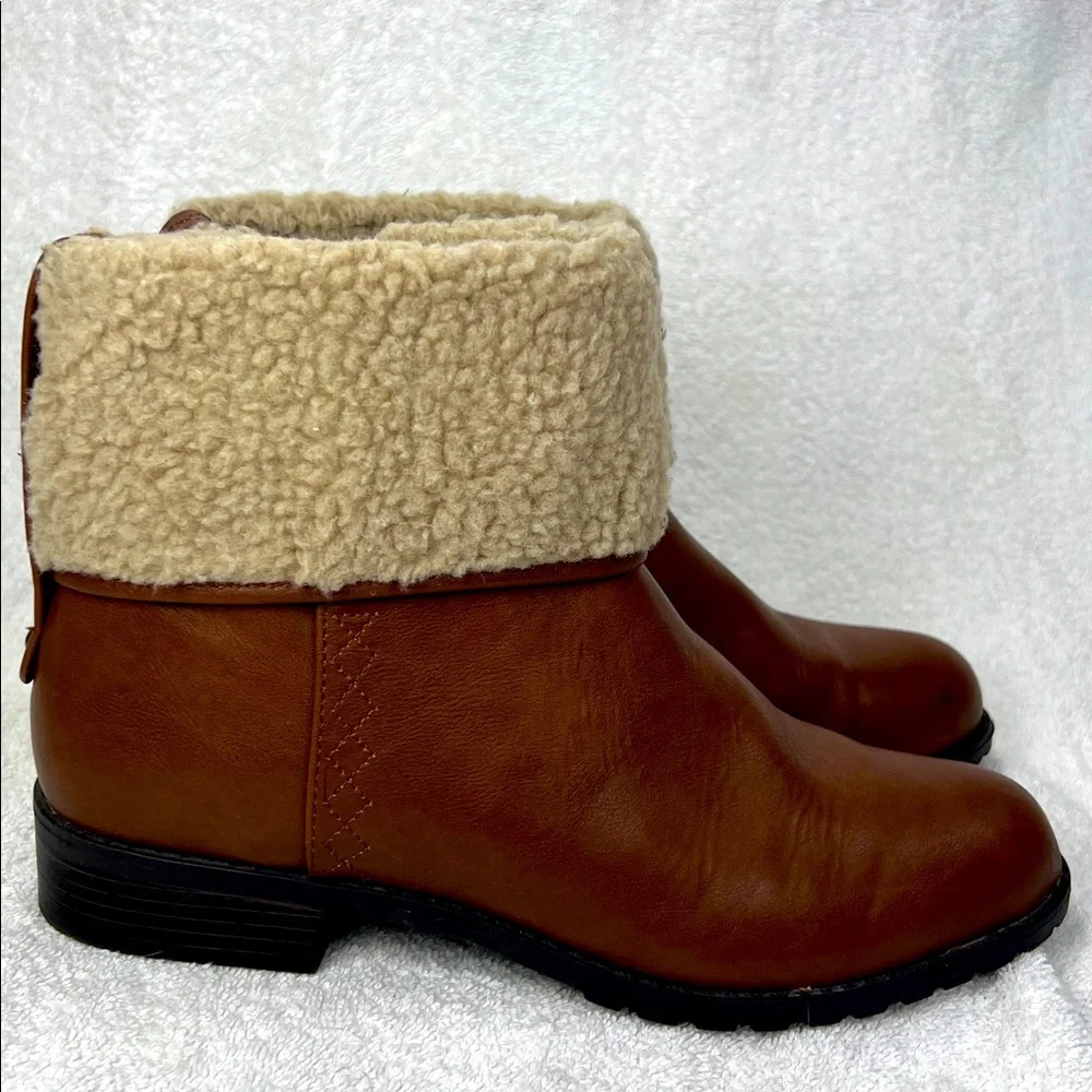 Style & Co., Brown Shearling-Lined Ankle Boots - Picture 3 of 6